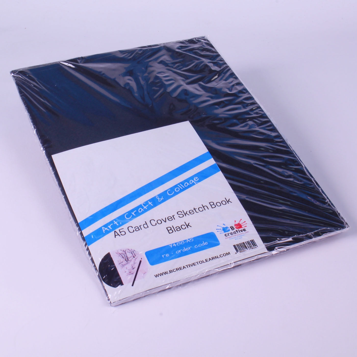 A5 Black Card Cover Sketch Book