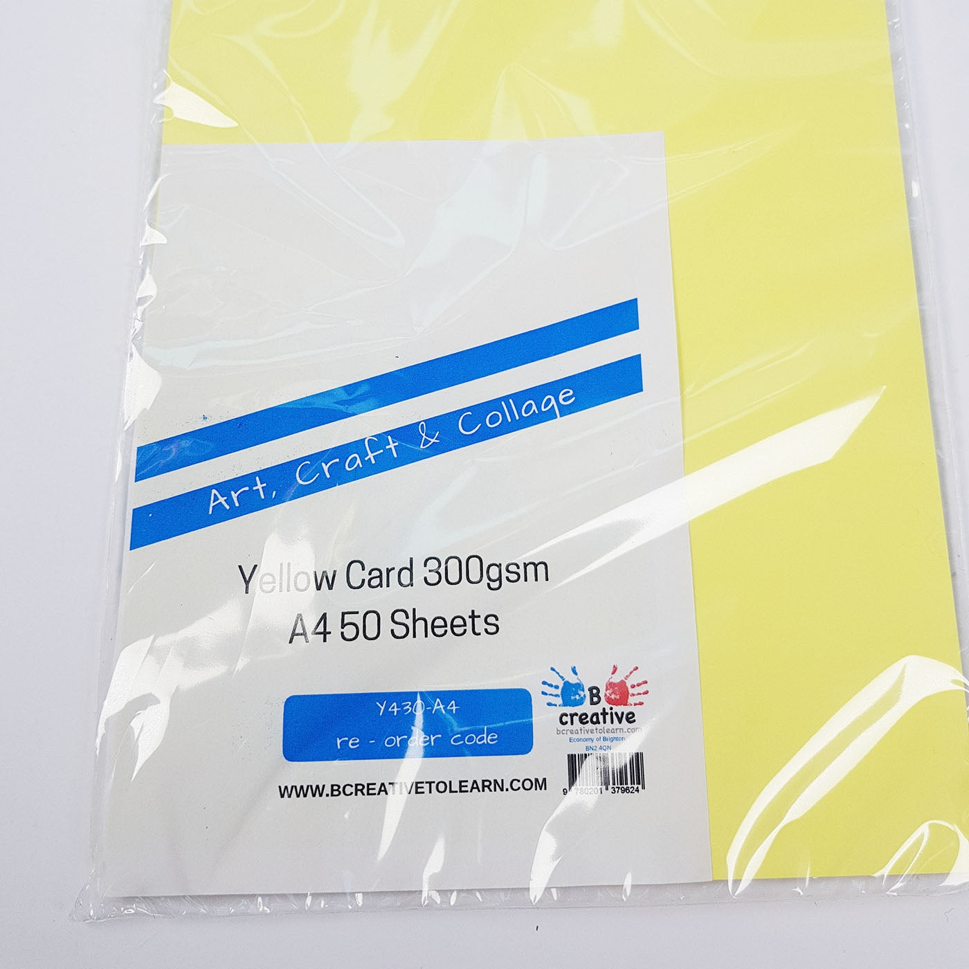 A4 coloured yellow card
