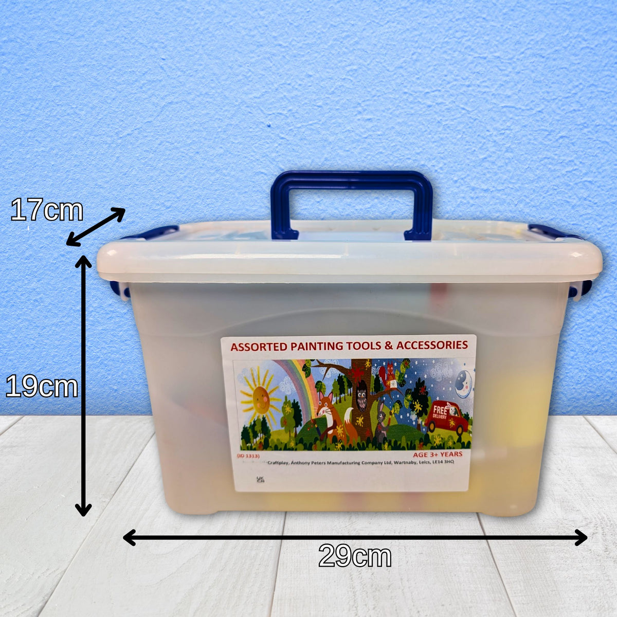 Painting Tools & Accessories Kit in Storage Box for Arts and Craft Projects