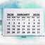 White Stitched Calendar Tabs Pads 2026