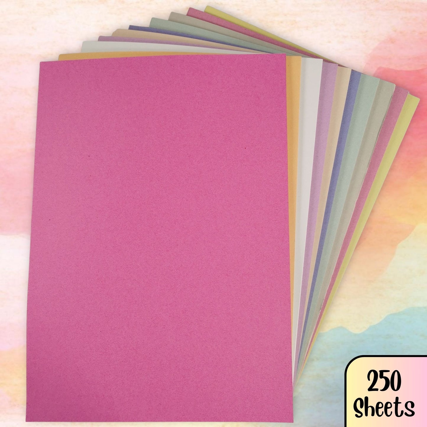 Recycled A3 Pastel Colour Sugar Paper 100gsm Choose Quantity