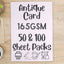 A3 Antique Card 165gsm Sheets for Drawing, Painting, Printing, Arts & Crafts.
