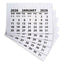White Stitched Calendar Tabs Pads 2026