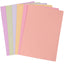 A4 Pastel Coloured 160gsm Card Pack 6 Colours 50 Assorted Sheets.