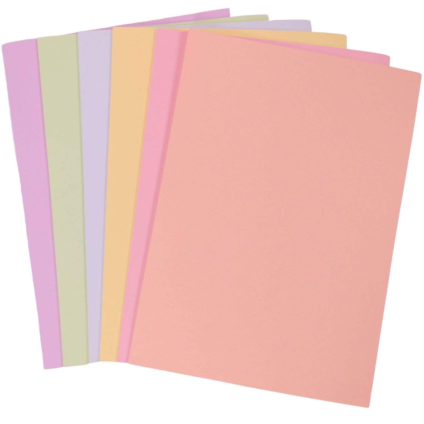 A4 Pastel Coloured 160gsm Card Pack 6 Colours 50 Assorted Sheets.