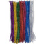 100 Tinsel Assorted Coloured Pipe Cleaners for craft - 30cm or 15cm Long Kids Craft Supplies