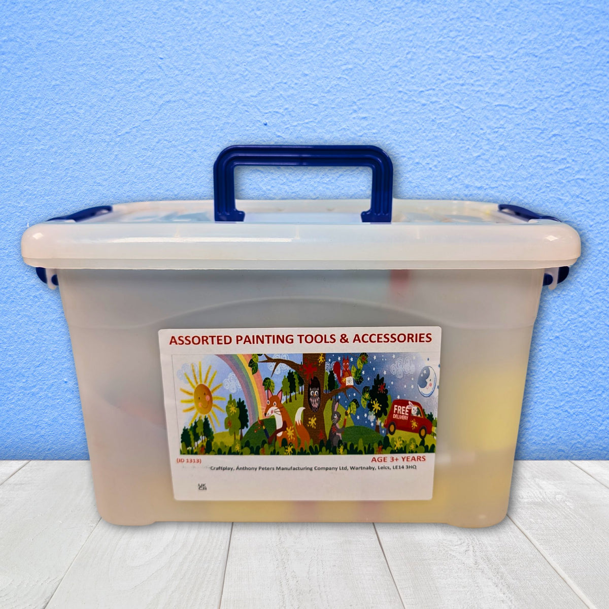 Painting Tools & Accessories Kit in Storage Box for Arts and Craft Projects