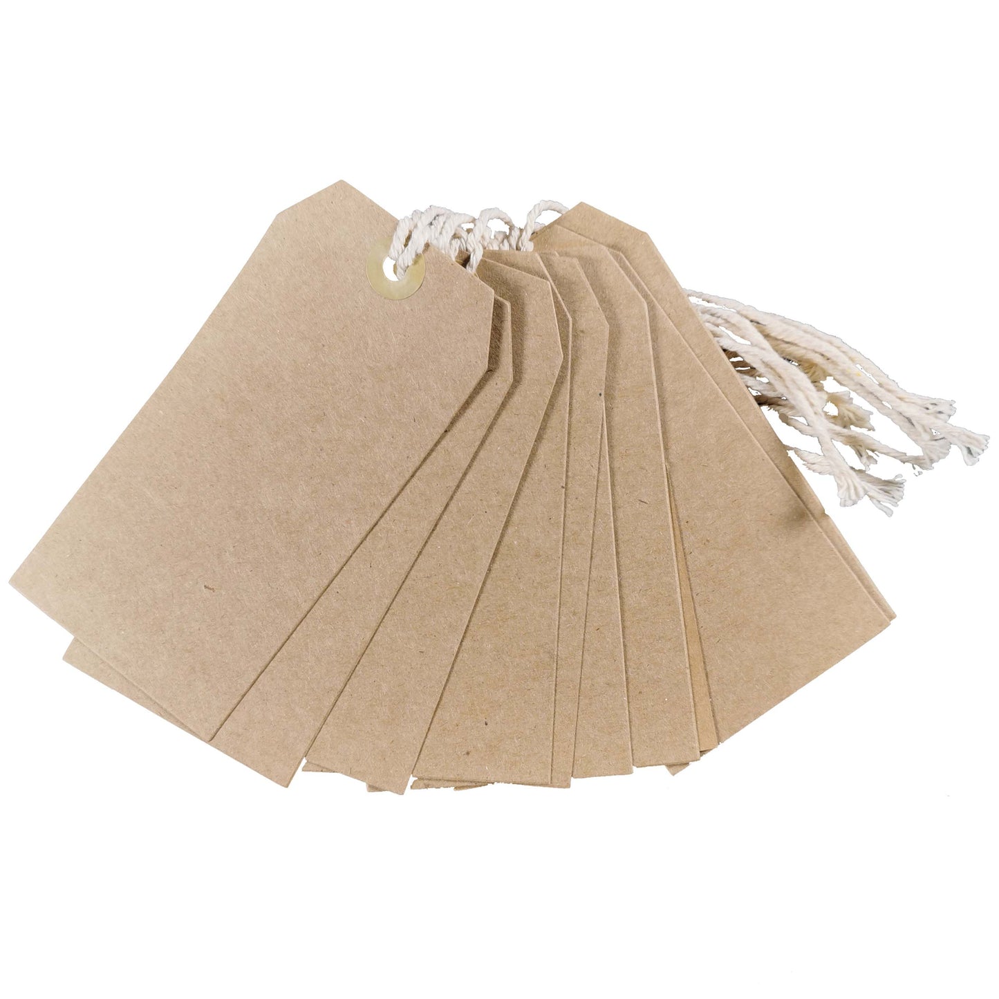 Large Tie-On Card Tags with String – Pack of 10
