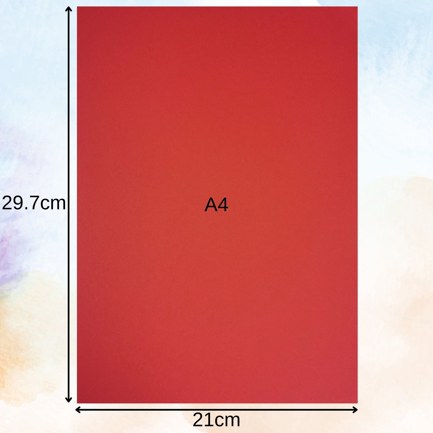 A4 Deep Red Card 100 sheets 160gsm