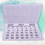 White Stitched Calendar Tabs Pads 2025