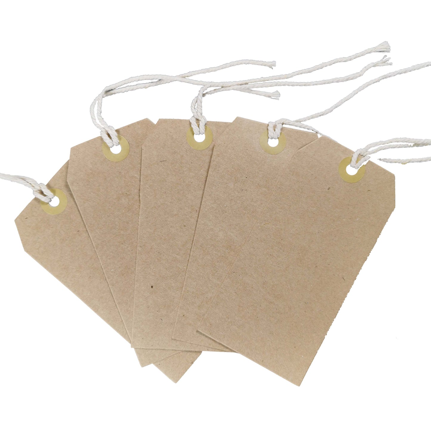 Large Tie-On Card Tags with String – Pack of 10