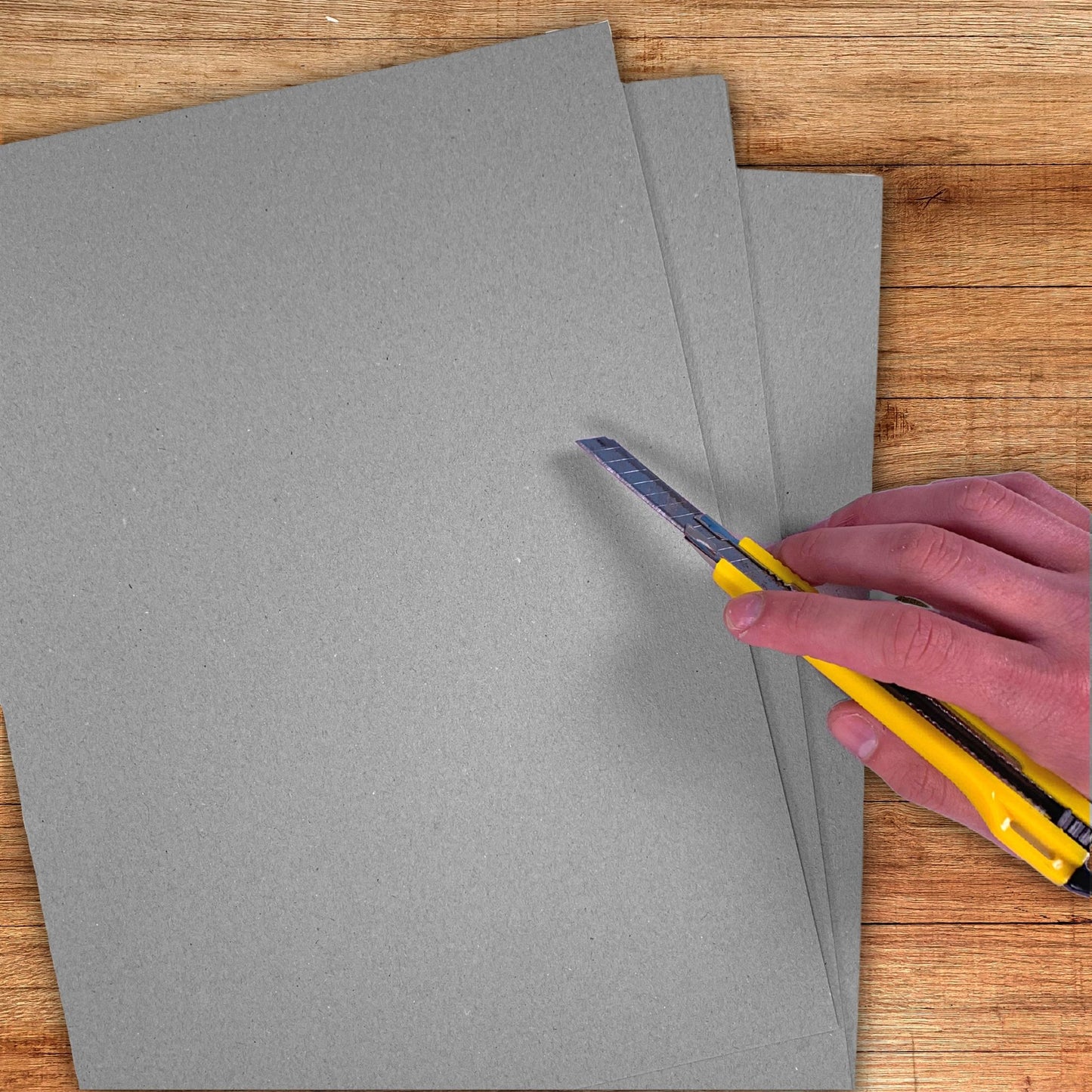 A4 Greyboard Sheets 1000 Micron Recycled Card Strong Modelling & Backing Card Choose Quantity