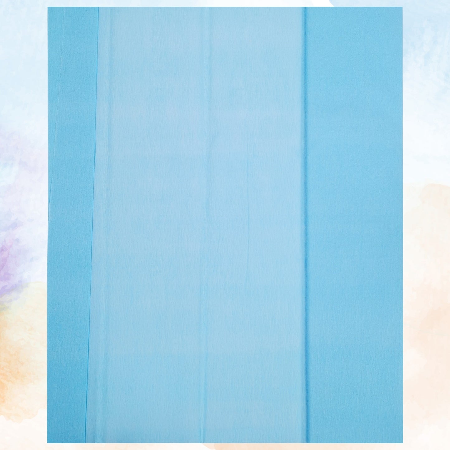Crepe paper 3m 65% Stretch Light Blue