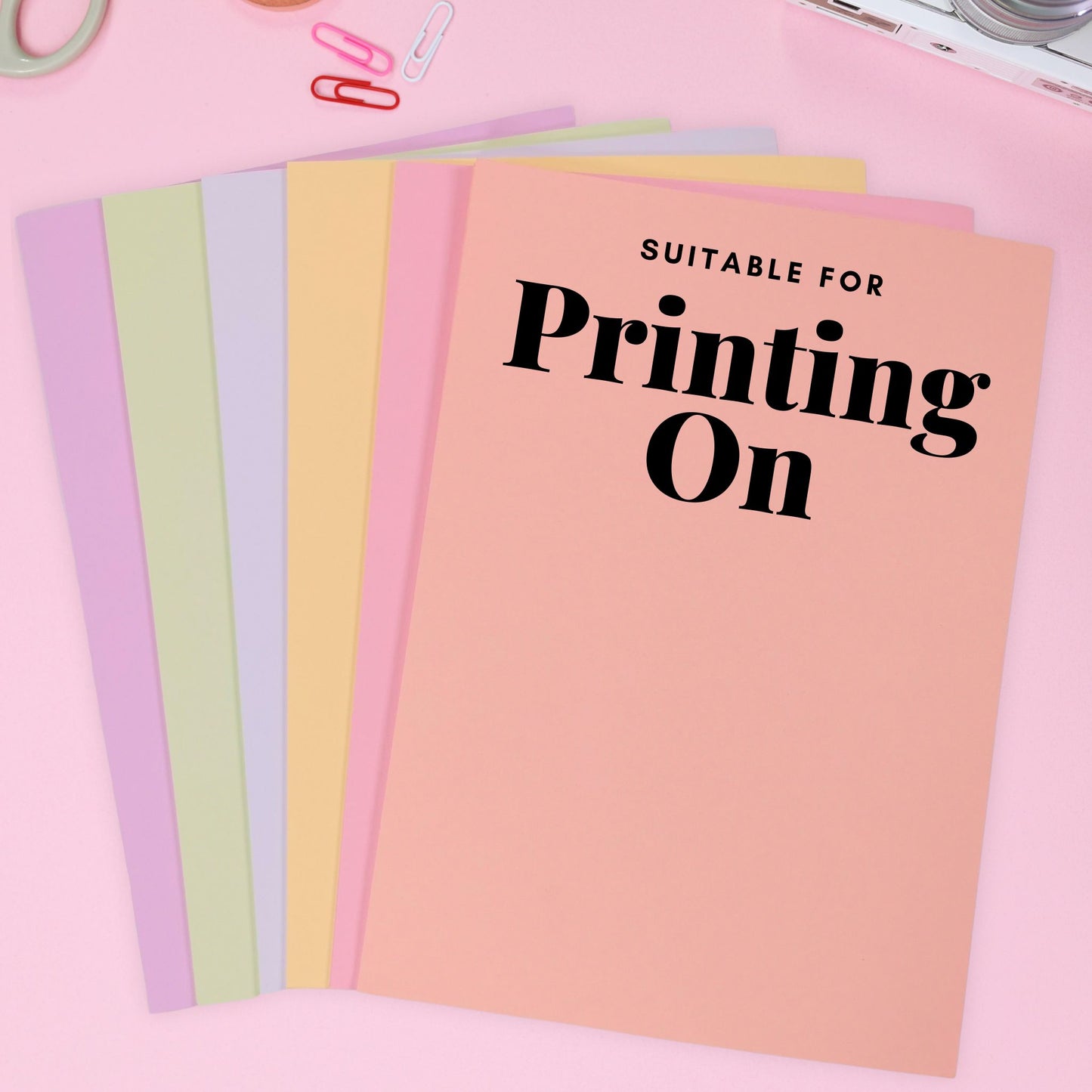 A4 Pastel Coloured 160gsm Card Pack 6 Colours 50 Assorted Sheets.