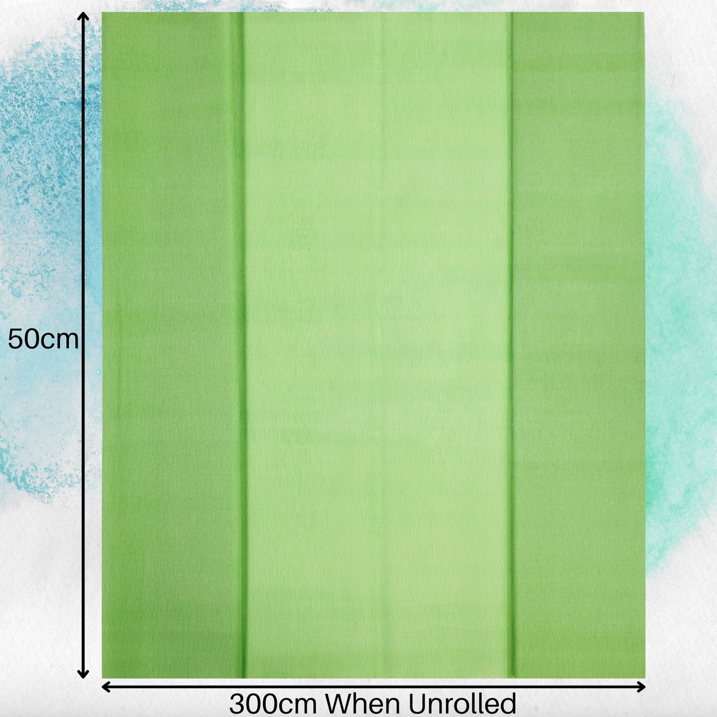 Crepe paper 3m 65% Stretch Light Green