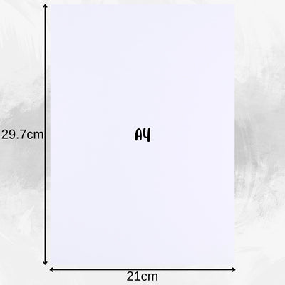 A4 Bright White Craft Card 180gsm 25 Sheets Pack