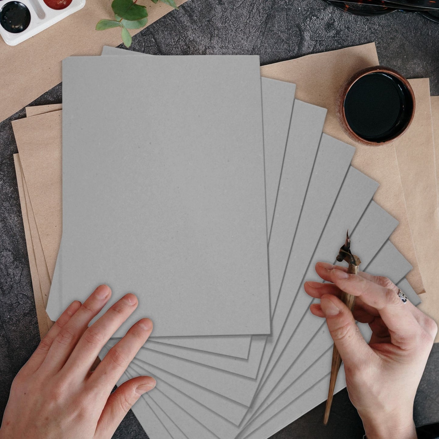 A4 Greyboard Sheets 1000 Micron Recycled Card Strong Modelling & Backing Card Choose Quantity