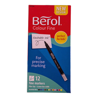 Berol Fine Felt Tips Wallet of 12