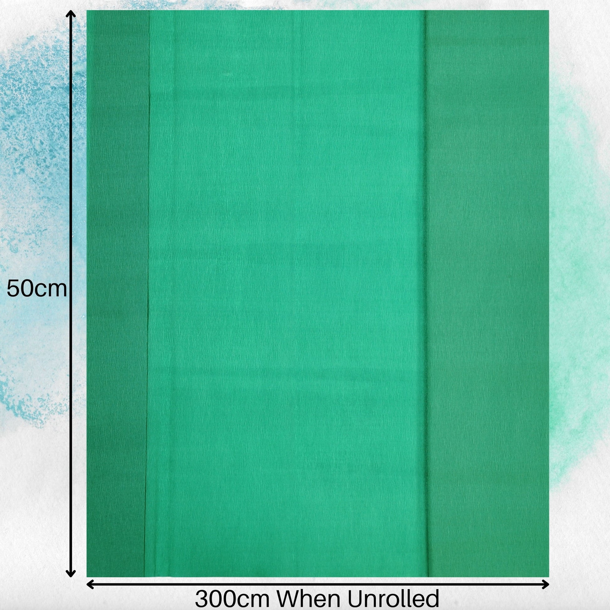 3A Featuretail Dark Green Crepe Paper Roll/Wrinkled Paper for