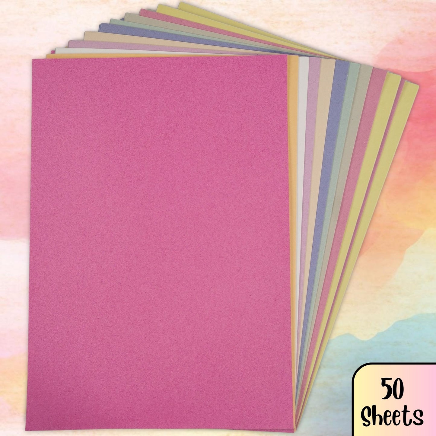 Recycled A2 Pastel Colour Sugar Paper 100gsm Choose Quantity