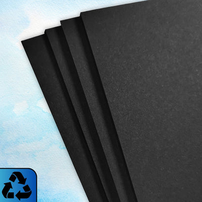 A4 100% Recycled Black Sugar Paper 100gsm Choose Quantity