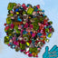 Acrylic Jewels & Gemstones 70-454g Classroom Craft Pack - Flat Backed