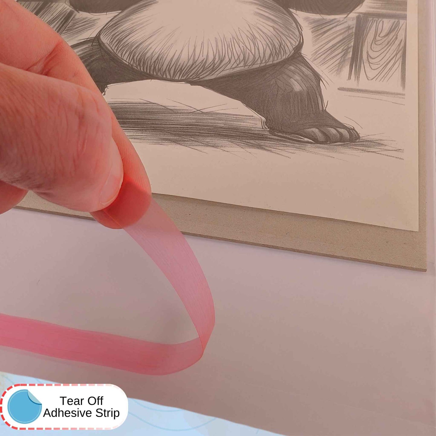 Clear Art Print Display Bags with Adhesive Seal – A4 & A5 Protective Sleeves