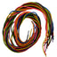 10 Thick Coloured Threading Laces 1m