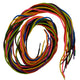 20 Thick Coloured Threading Laces 1m