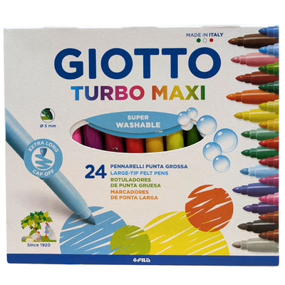 Giotto Turbo Maxi Washable Bold-Tip Felt Pens