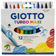 Giotto Turbo Maxi Washable Bold-Tip Felt Pens