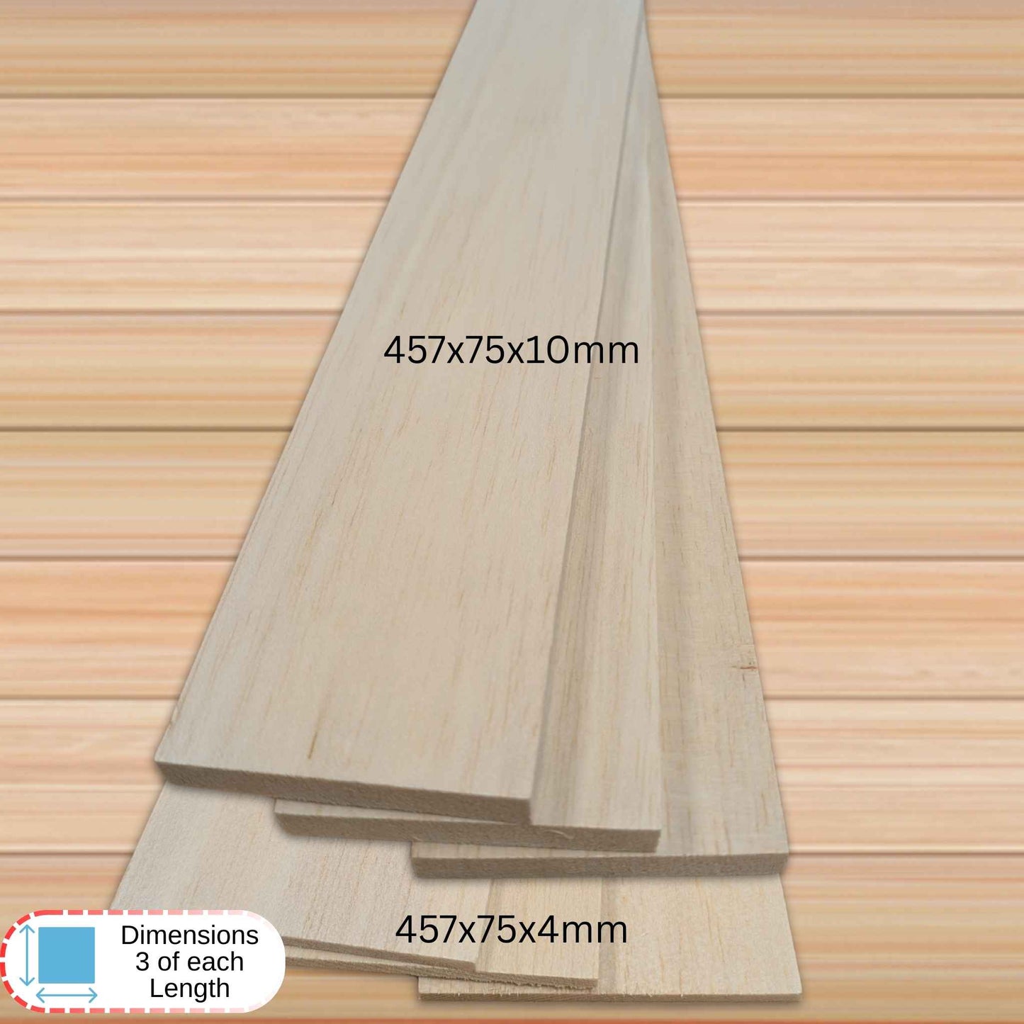 Balsa Wood Variety Pack – Ideal for Crafts & Models