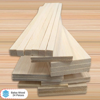Balsa Wood Variety Pack – Ideal for Crafts & Models