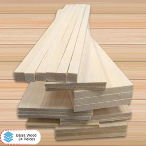 Balsa Wood Variety Pack – Ideal for Crafts & Models