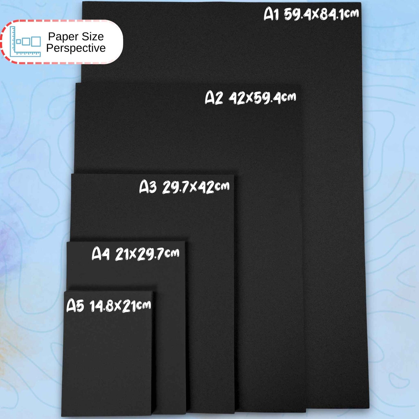 A3 Black Recycled 270 gsm Card