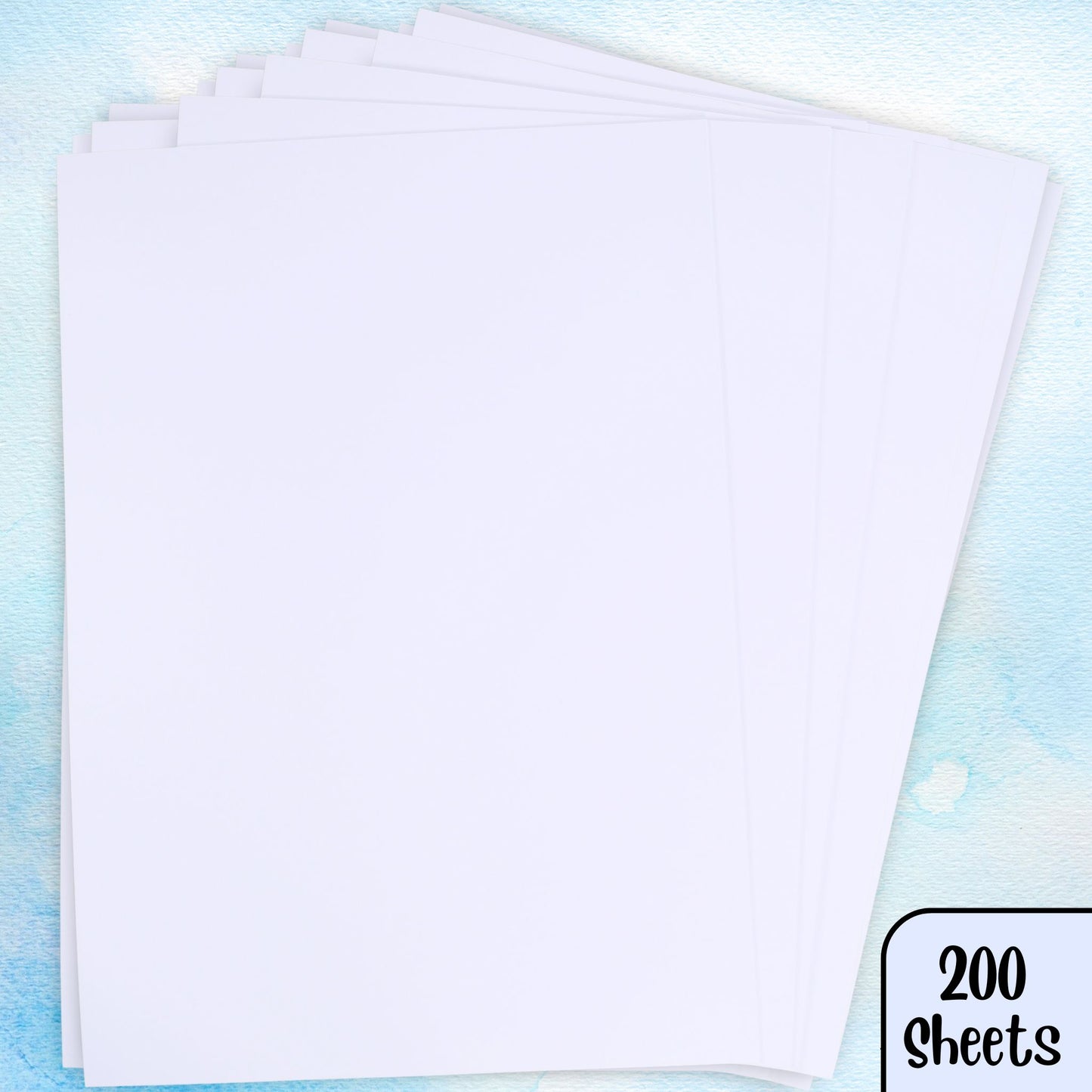 A4 Bright White Craft Card 180gsm 200 Sheets Pack