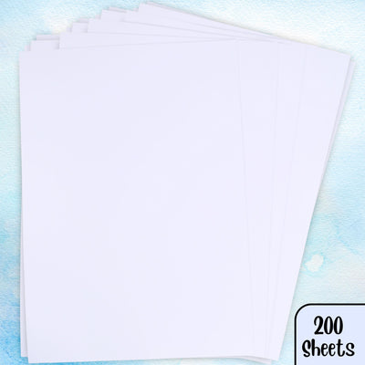 A4 Bright White Craft Card 180gsm 200 Sheets Pack