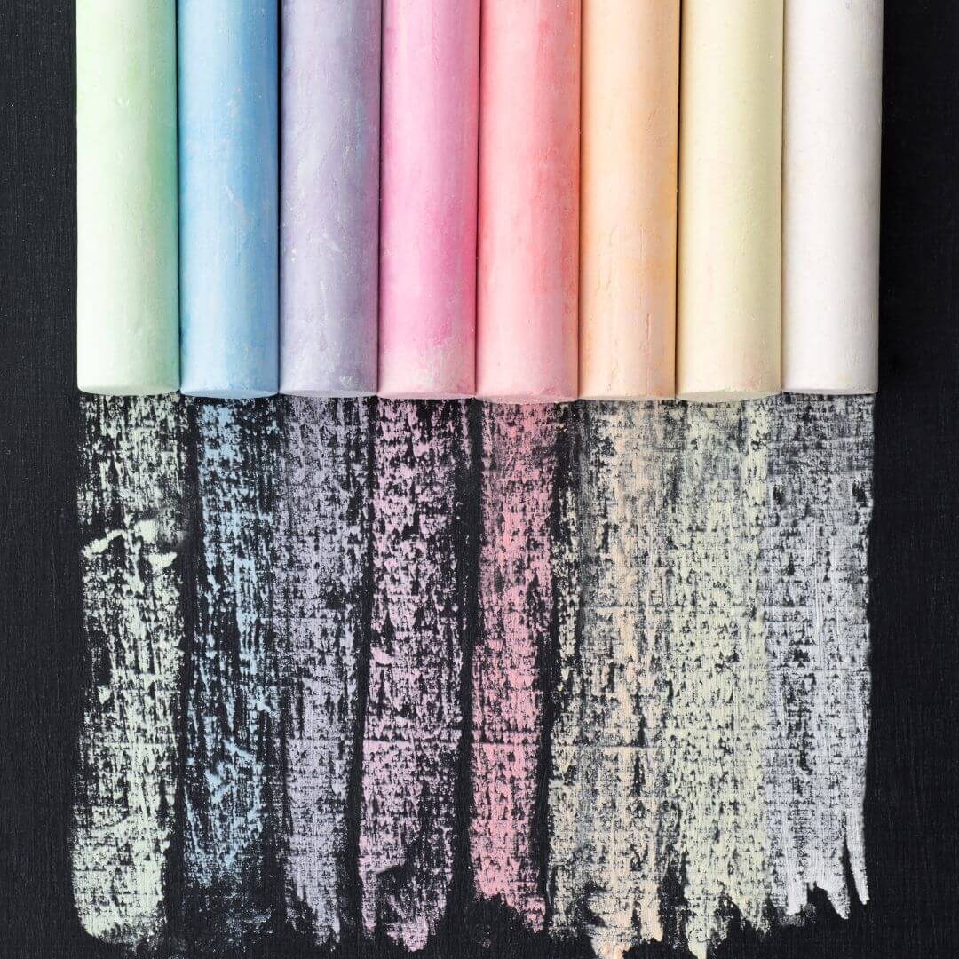 Bumper Packs of 52 Playground Chalks Assorted Colour or White