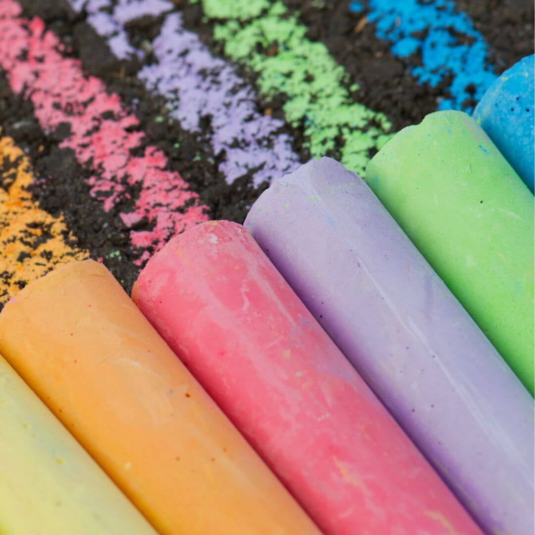 Bumper Packs of 52 Playground Chalks Assorted Colour or White