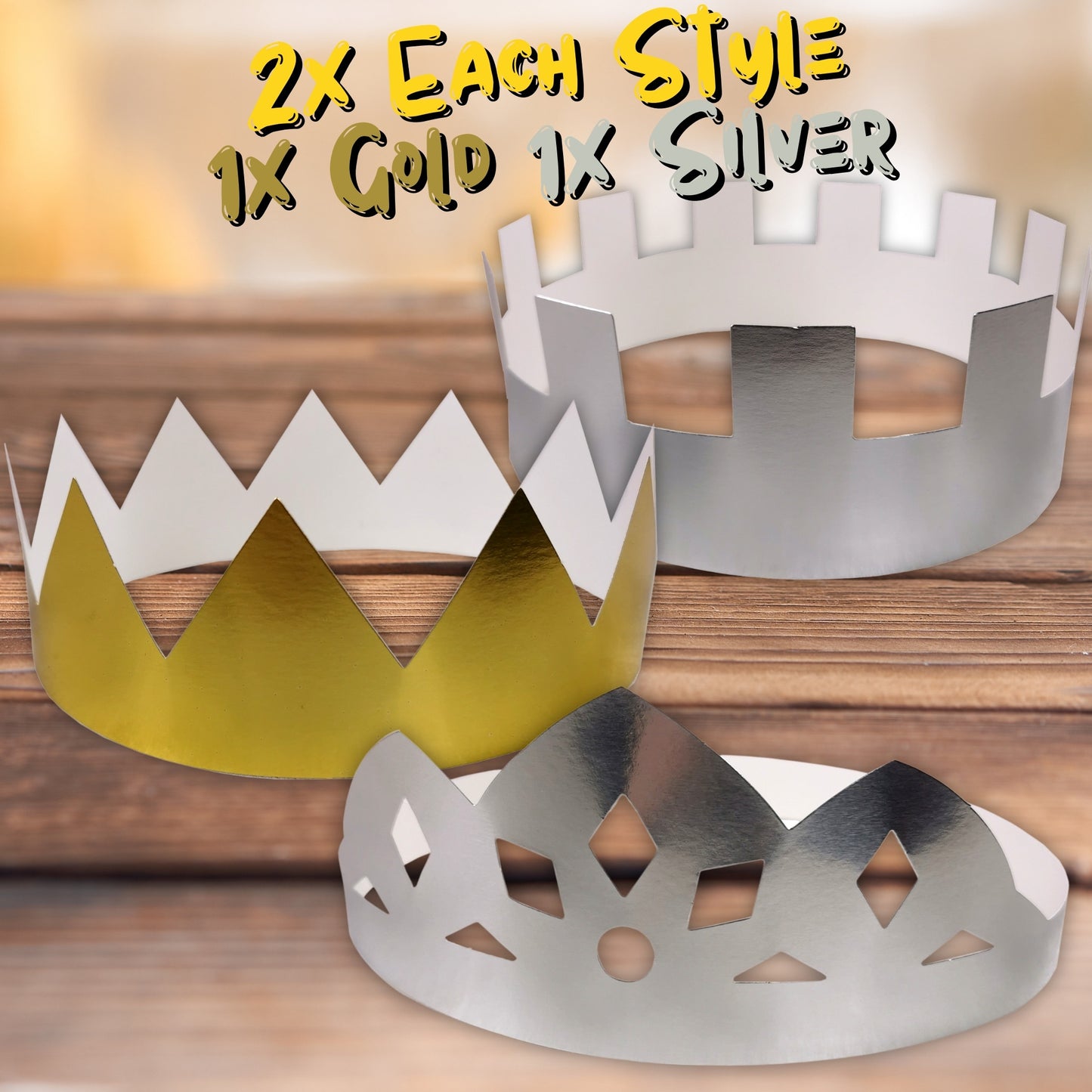 12 Ready To Make Metallic Crowns Coronation