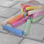 Giant Coloured Sidewalk Chalks Pack of 20 Plastic Tub