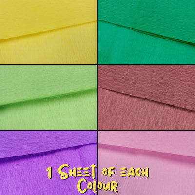 12 Assorted Folds of Crepe paper