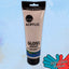 Tube of Daler Rowney Simply Acrylic Gloss Medium on a light blue background