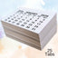 White Stitched Calendar Tabs Pads 2026