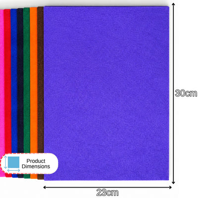Craft felt sheet size – 23 x 30cm