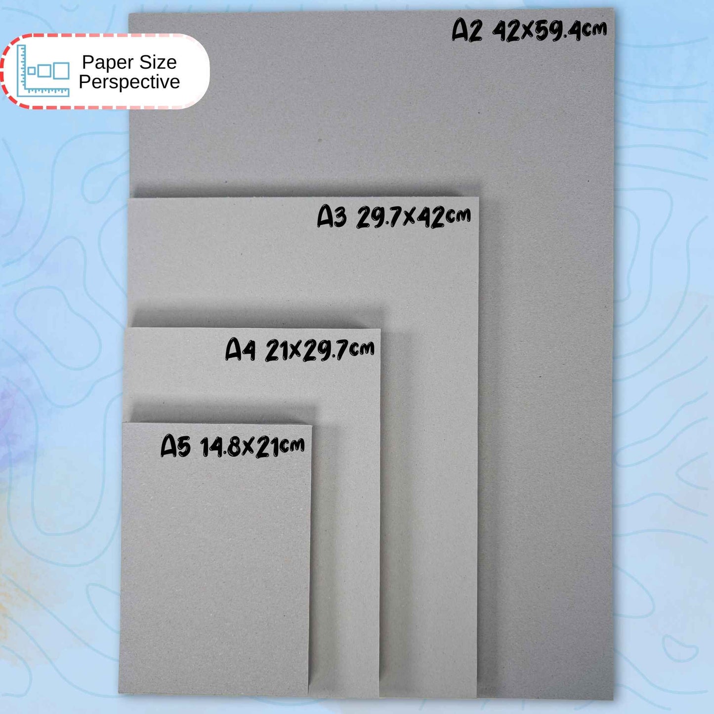 Greyboard A5 – 1500 Micron Heavyweight Sheets for Craft, Art, Backing & Model Making