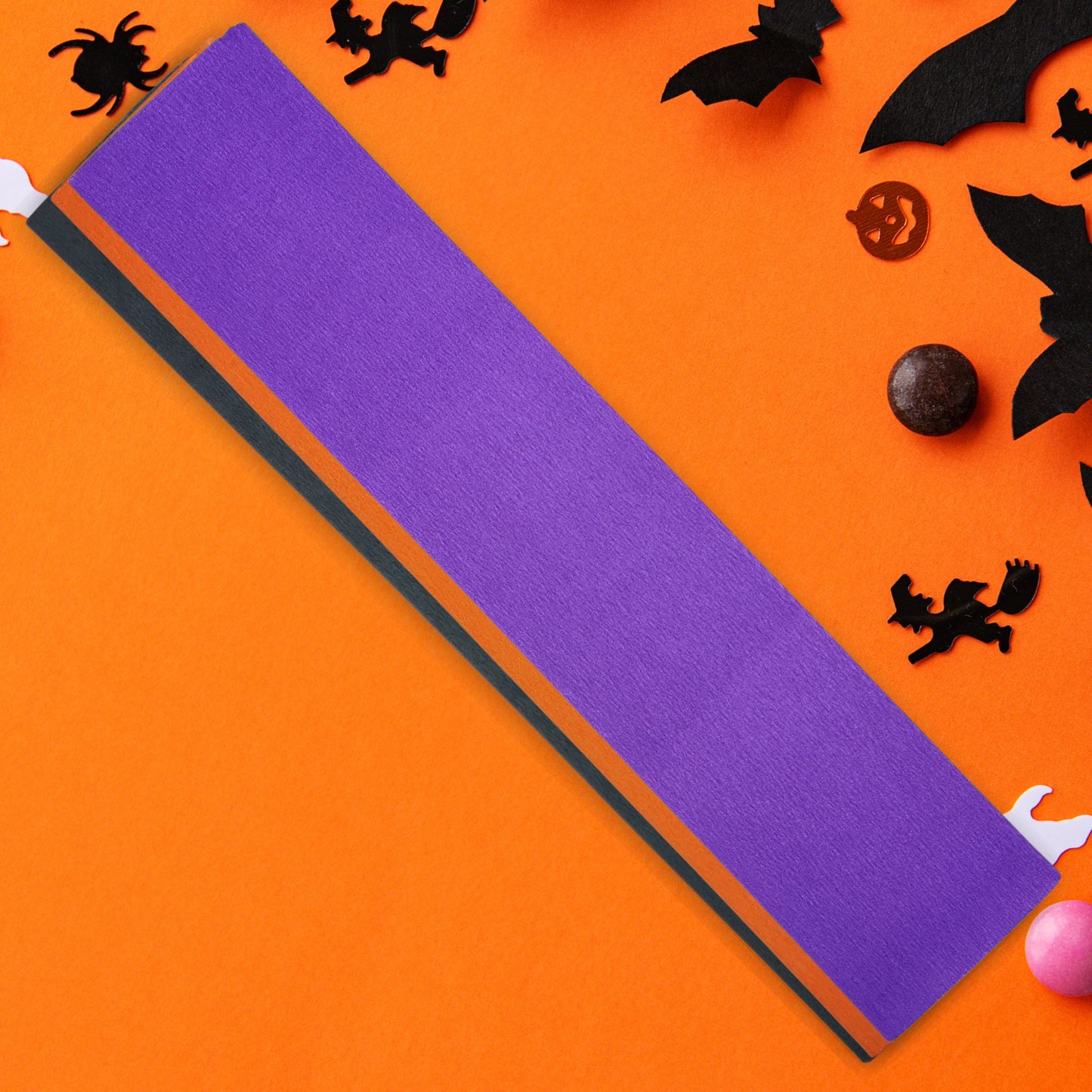 12 Halloween Themed Large Crepe Paper Sheets