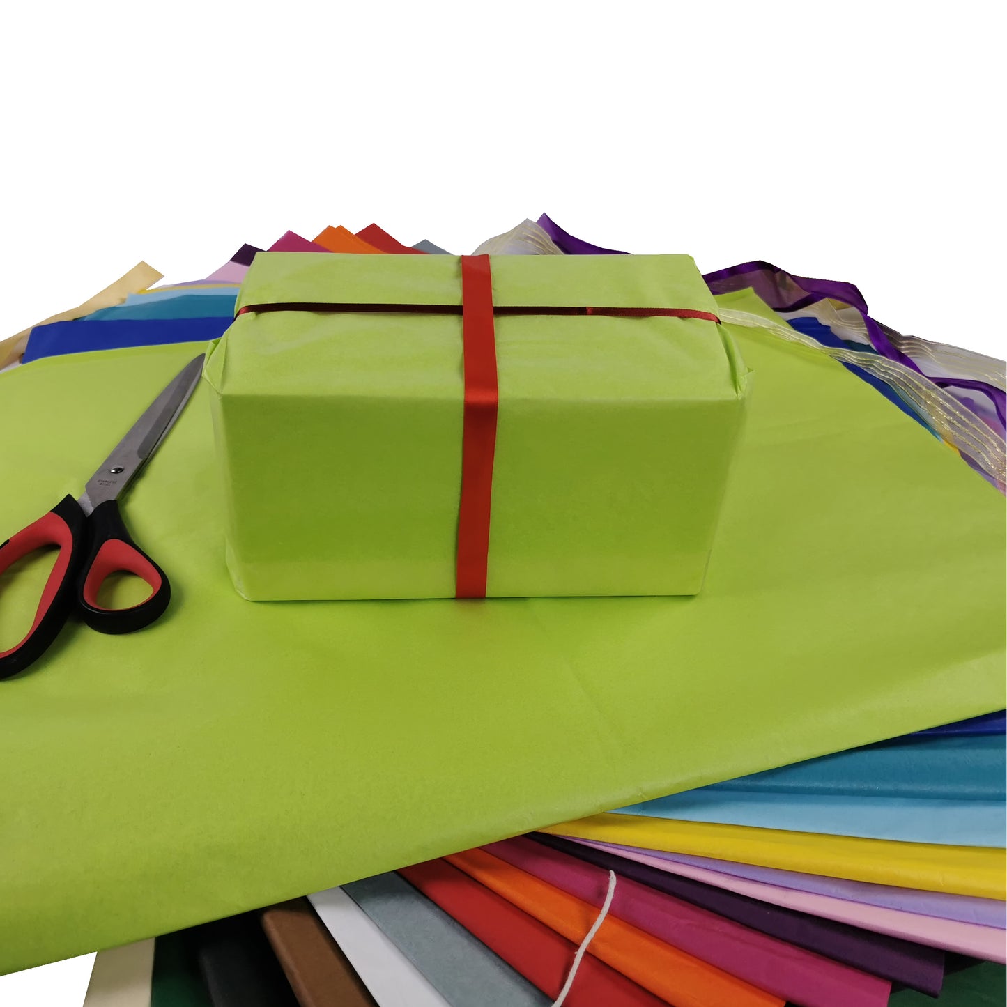 Tissue Paper Sheets 50cm x 75cm 17gsm Lime Green