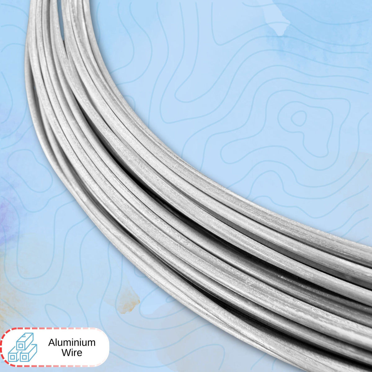 Aluminium Wire Rod 2mm x 20m Roll