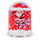 DIY plastic snow globe 7cm with iridescent glitter and photo insert